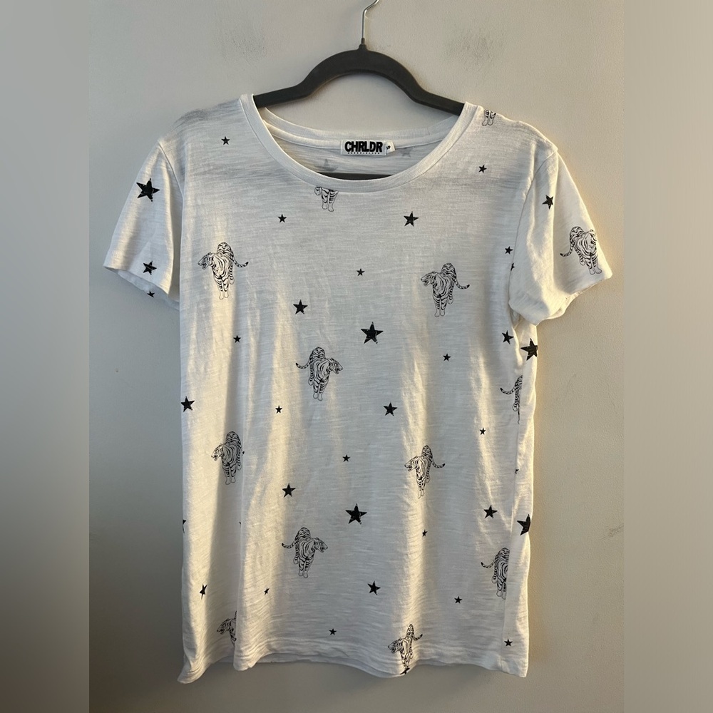 CHRLDR Cheerleader Tiger Print Tee